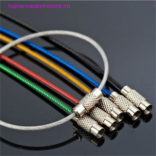 Toplanswatchstore 1 Chiếc Chìa Khóa Dụng Cụ Ngoài Trời Dây Móc Khóa Dây Cáp Vít Khóa Móc Khóa VN
