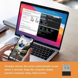 Won Drive Free USB Mouse Jiggler Tiny Undetectable Mouse Mover Khả năng tương thích rộng