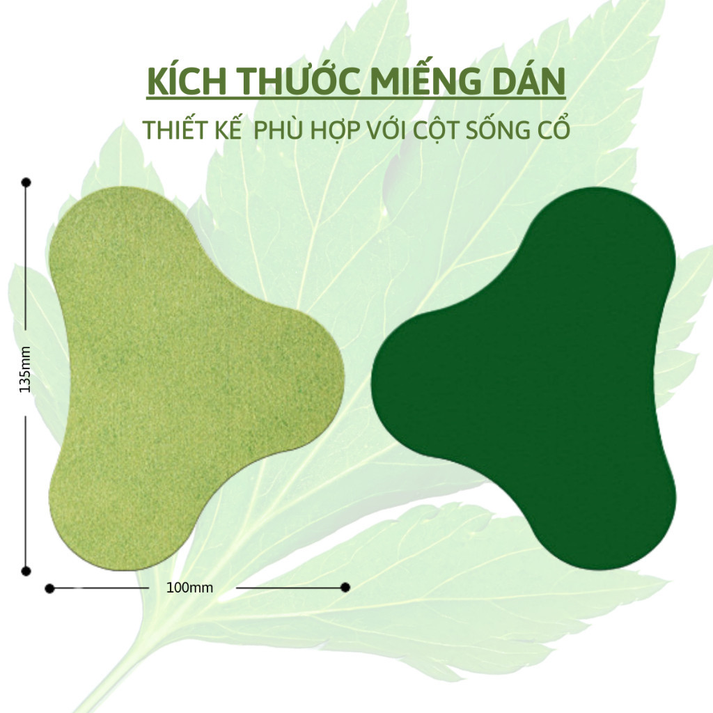 Hộp 12 Miếng Dán Ngải Cứu Giúp Giảm Đau Vai Gáy Thải Độc An Toàn Hiệu Quả Cho Sức Khoẻ