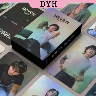 55 cái / hộp bts jungkook laser card seven album photocard kpop lomo card