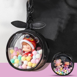Túi đựng hộp búp bê sang trọng Túi lưu trữ cổ điển trong suốt Túi nhựa Pvc Búp bê A0G8