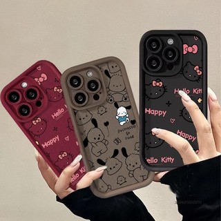 Ốp Điện Thoại Sanrio Pochacco Hello Kitty Cho VIVO V11i V15 V23 V23E V25 S1 Pro Y7S Y9S Y100 Y15S Y15A Y01 Y15C Y50 Y30 Y30i Vỏ Hoạt Hình Dễ Thương Chống Sốc Hợp Thời Trang