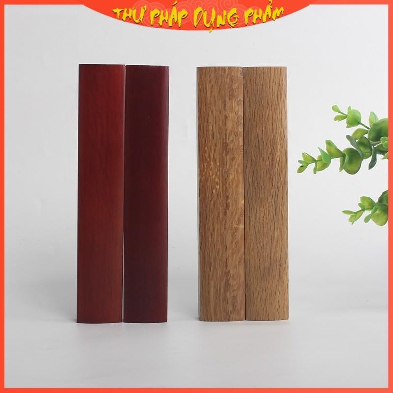 Chặn giấy gỗ sồi thư pháp