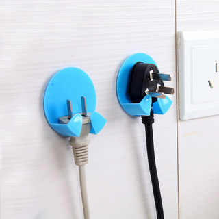 2 móc cắm sáng tạo dính chắc chắn thiết bị điện ổ cắm móc dính traceless móng tay treo tường giá đỡ 2 cắm móc treo tường móc treo tường