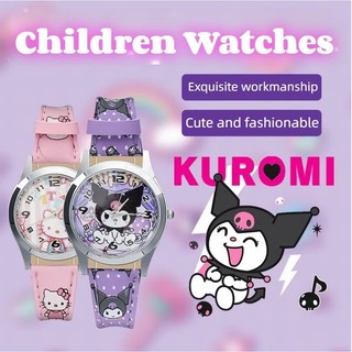  Sanrio kuromi giai điệu kitty Cinnamoroll pudding stellou Sinh viên Phim hoạt hình Thắt lưng Đồng hồ thạch anh Nhân vật hoạt hình Quà tặng trẻ em Con trỏ Đồng hồ điện tử 