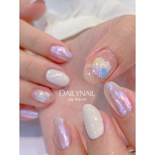 Sticker Nơ trắng Cao cấp Tomoni dán móng
