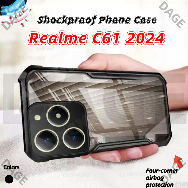 Dành Cho Realme C61 2024 Transprent AirBag Ốp lưng Realmi C61 4G C63 Realme C61 RealmeC61 C 61 61C 4
