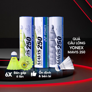 6 Quả Cầu Lông Nhựa Yonex Mavis 250 Hàng Chính Hãng Yonex - Bền, Quỹ Đạo Ổn Định, Cực Ngon Trong Tầm Giá