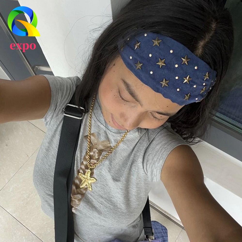 expo limit Expo LIMIT Băng đô đinh tán ngôi sao rộng Rửa mặt Sweet Kids
