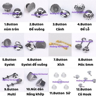 Set 10 cái Button chỉnh trục răng Button chỉnh nha -Cop