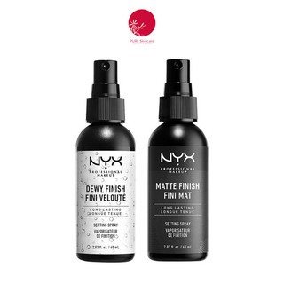 Xịt khoá lớp trang điểm NYX 60ML Dewy lì lâu trôi, kiểm soát dầu, chống nước,phục tùng không lag fan