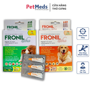 Fronil Extra Vemedim Tuýp Nhỏ Gáy Diệt Ve Rận Bọ Chét Cho Chó