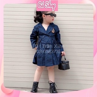 Set váy liền phong cách Hàn xẻng bé gái
