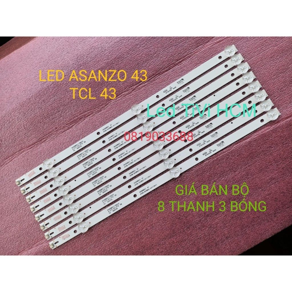 (HCM) LED TIVI A SANZO 43AT500 AS510 AS560 43AT660 43AS550 43AS510 43AS520 43VS9 43VS10 K430WDC1 A1 
