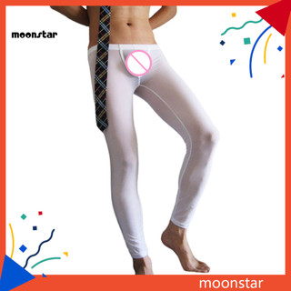 Moo Quần Legging Nam Eo Thấp Trong Suốt Gợi Cảm Mặc Ngủ Quần Nam Cho Phòng Ngủ