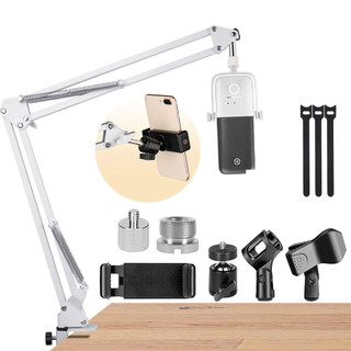 Cánh tay micro, Chân đế để bàn micro, Chân đế đúc hẫng Điện thoại di động Kẹp-Microphone Treo Boom Scissor Arm Stand cho Blue Yeti, Blue Snowball iCE, QuadCast, Elgato