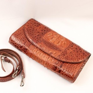   Xách Đầm BM Đeo Chéo Da Cá Sấu 28*13*5 Nam Clutch Đồng