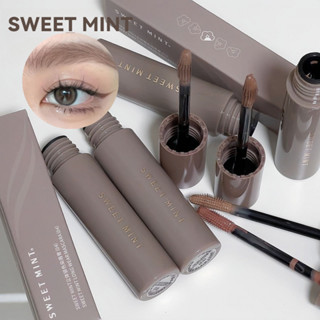 SWEET MINT Kem nhuộm lông mày ba chiều tự nhiên Kem nhuộm lông mày màu nâu tự nhiên không thấm nước và không nhòe
