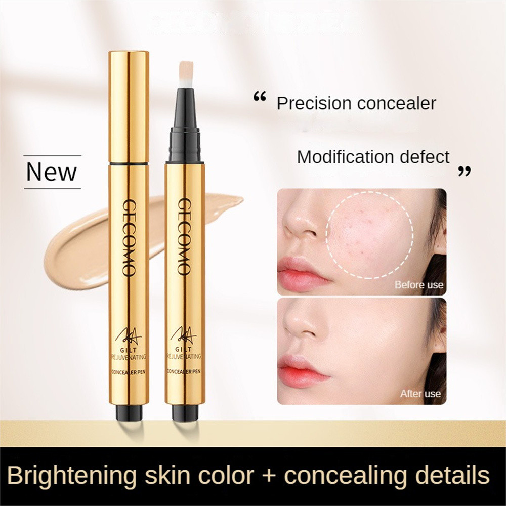 GECOMO Kem Che Khuyết Điểm Môi Mỹ Phẩm Mặt Bấm Loại Mặt Che Khuyết Điểm Bàn Chải Che Khuyết Điểm Bút