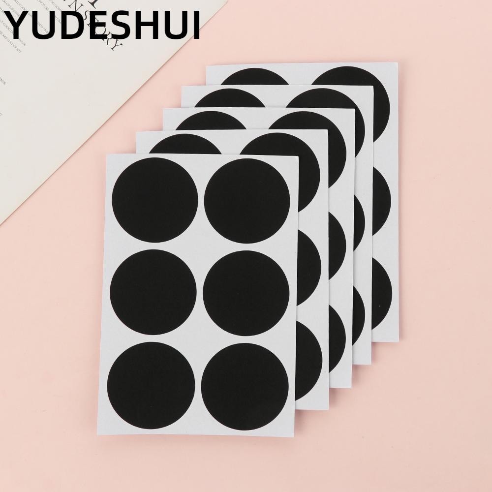 Yudhui 30 / 60 Chiếc Bảng Phấn Tròn Nhãn Nhà Bảng Phấn Gia Vị Bảng Đen Nhãn