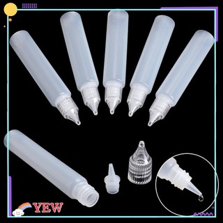 Set 5 bình xịt keo dạng bóp mẫu mới có đầu kim nhựa làm đồ thủ công tiện lợi