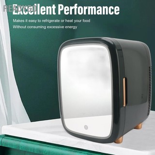 Readygo tủ lạnh mini 12l yên tĩnh có thể tháo rời kệ làm mát ấm nhỏ gương led đựng mỹ phẩm đồ uống 100‑240v