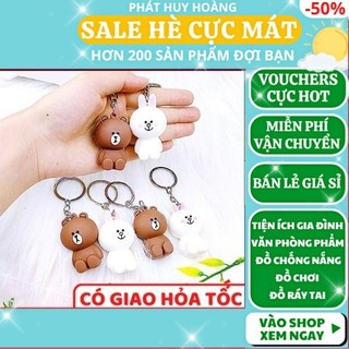 Móc khóa gấu Brown và thỏ Cony 🐰🐻 FREESHIP 🚛 Có video thật 🎥Móc khóa gấu Brown và thỏ Cony - Phát Huy Hoàng