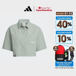  adidas Phong cách sống Áo Thun Ngắn Tay Outdoor Nữ màu xanh lá IK8608