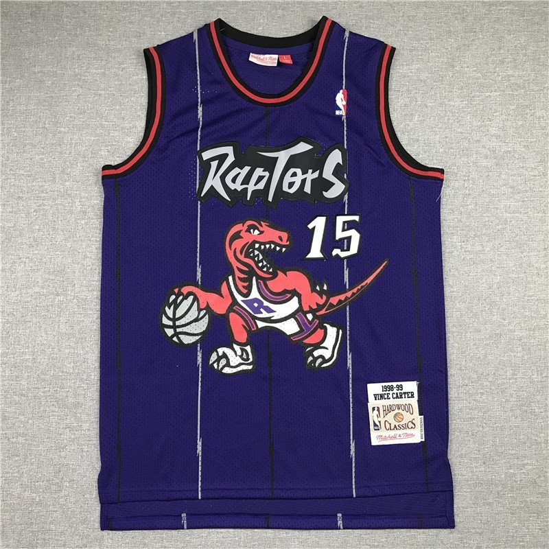 NBA Jersey Toronto Raptors No.15 Carter Jersey Áo thể thao màu tím
