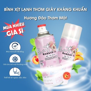 Chai xịt khử mùi giày dép nano bạc, xịt khử mùi hôi chân nano 260ml geto