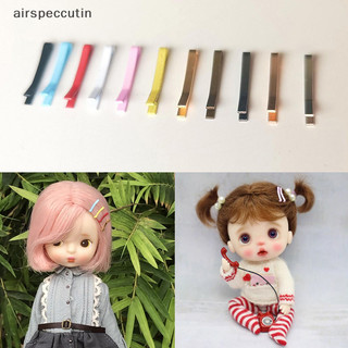 Airspecutin 10 Chiếc 1.1cm Mini Kim Loại Kẹp Cho Búp Bê Màu Kẹo Dễ Thương Nhỏ Mũ Bạc Vàng Kẹp Tóc DIY Phụ Kiện Búp Bê Công Chúa Kẹp Tóc EN