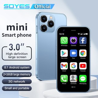 SOYES XS15 Smartphone 3G Mini, 3 Inch WiFi 2GB + 16GB 3D Camera Hd Siêu Mỏng Thông Minh Kép điện Thoại Mini