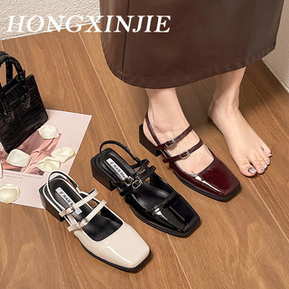 HONGXINJIE Giày Cao Gót Mũi Nhọn GIÀY SANDAL Thời Trang Mới 2023 Cho Nữ Phóng khoáng Đệm êm Tự nhiên Đàn hồi FGL2450P6L 20Z240515