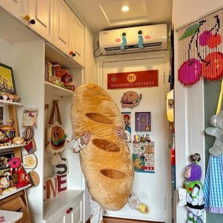 Ins Cùng Phong Cách Lạ Lạ Bánh Mì Baguette Gối Ngủ Dài Đầu Giường Sofa Đệm Gối Có Thể Tháo Rời