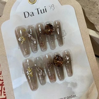 Đùi Tóc Thô  Handmade Mặc Móng Tay Hottie Móng Tay Miếng Dán Móng Tay Nghệ Thuật Bán Buôn Móng Tay Đầu Móng Tay Nghệ Thuật Dán