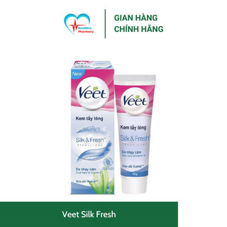 Kem Tẩy Lông Cho Da Nhạy Cảm Veet Silk Fresh.Tuýp 25g