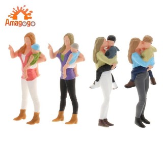 Tỉ lệ 1: 64 mô hình mini mẹ và con hình người bàn xây dựng phong cảnh diorama mẫu cho