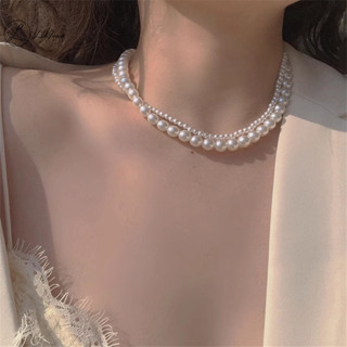  Luimo Mới Ngọc Trai Thanh Lịch Đính Hạt Vòng Cổ Choker Nữ Tinh Tế Hai Lớp Xương Đòn Dây Chuyền Vòng Cổ Trang Sức Dành Cho Nữ Quà Tặng * Bán Chạy 