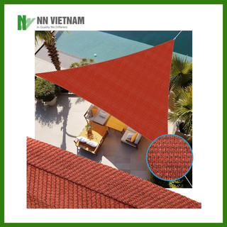 Lưới che nắng tam giác vuông 3m x 3m x 4.24m - hdpe hàn quốc 325gsm - che mát 90%