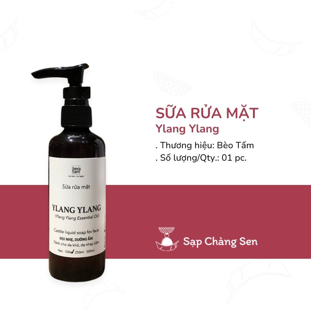 Sữa rửa mặt tinh dầu (Bèo Tấm) - 100ml