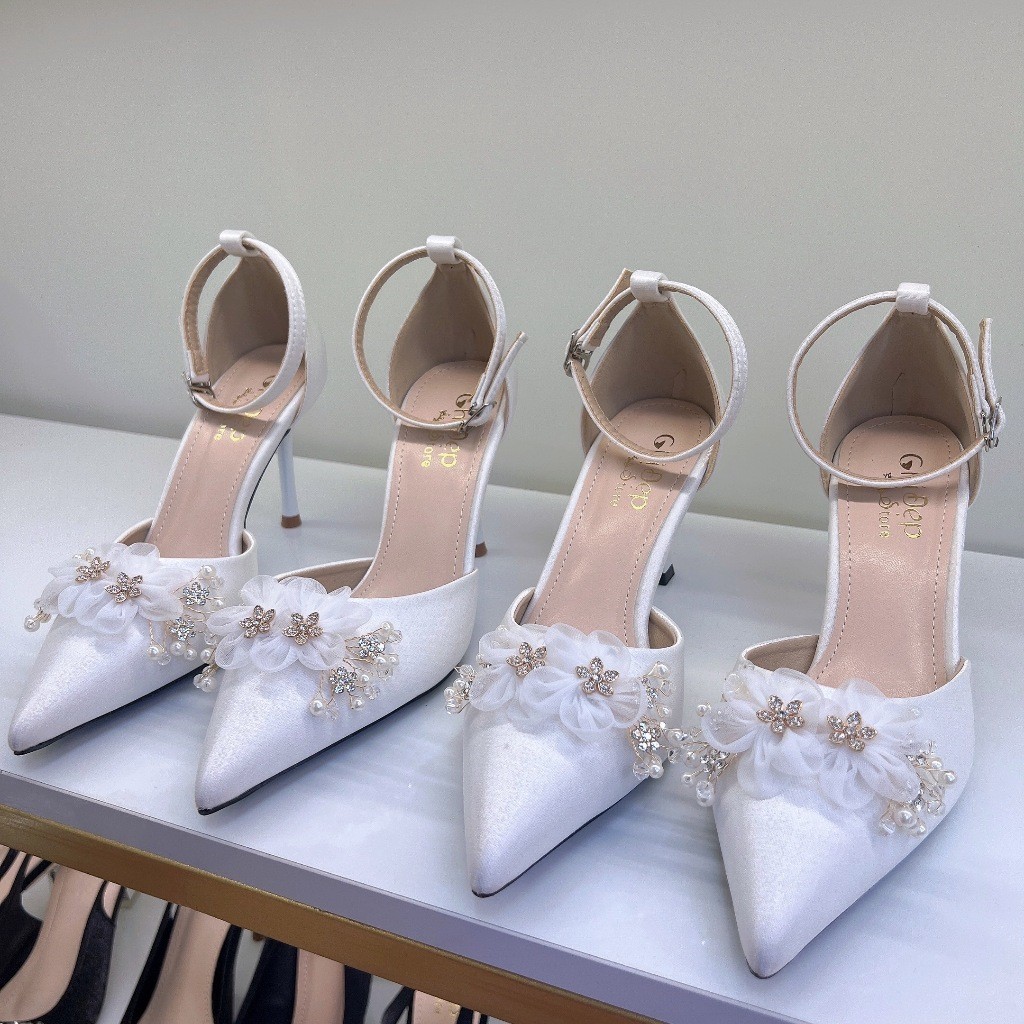 Giày cao gót cô dâu 7 phân, giày cao gót nữ 9 phân cô dâu U80