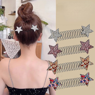 Xược tóc cho bé ngôi sao gãy tóc phong cách hàn quốc vô hình tóc gãy sắp xếp tóc dụng cụ tiện dụng trán tóc dây nhảy kẹp tóc chèn lược nữ