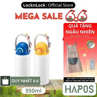 Bình giữ nhiệt 350ml cho bé LocknLock Chính hãng, Kèm sticker, có quai xách, giữ nóng lạnh lâu LHC3283 - HAPOS OFFICIAL