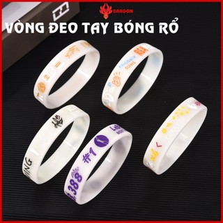 Vòng Tay Nam Nữ Phong Cách Bóng Rổ Cao Su Vòng Đeo Tay Thể Thao Silicon Phản Quang Phát Sáng