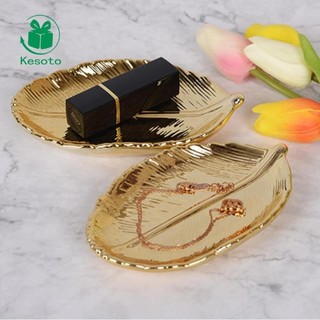 Khay Trái Cây Kesoto Bát Món Ăn Phục Vụ Kẹo Bánh Quy Đĩa 21cm Lá