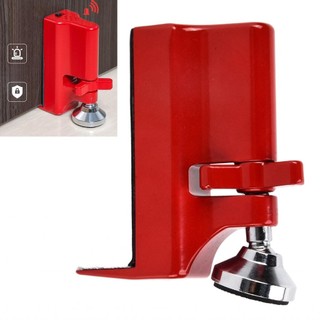 Welcomehome Portable Door Stopper Lockdown Brace 80dB Alarm for Home Apartment Hotel Travel Security Protection