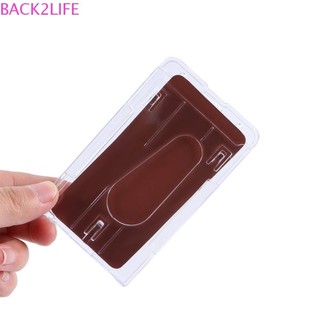 Back2life Cắt Ferrule 1 Cái 10x6cm Di Động Dọc Nhựa Cứng Trong Suốt Chất Lượng Cao Thiết Kế Dọc Bộ Thẻ