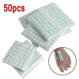 Bộ 50 Chống Thấm Nước Trong Suốt Dính Vết Thương Cố Định Thạch Cao Căng Cố Định Băng