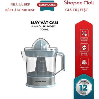 Máy vắt cam sunhouse shd5511 - 7l, 25w - màu xanh, 2 đầu vắt, tự động đảo chiều - đế chống trượt