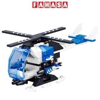 Đồ chơi lắp ráp lực lượng cảnh sát - trực thăng tuần tra - cresta dk81062